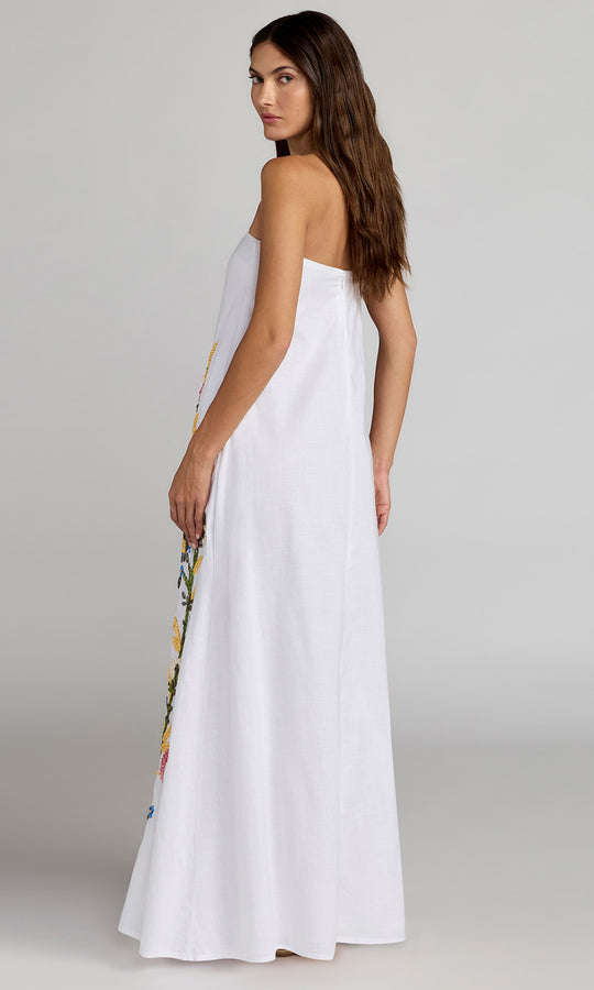 Mac Duggal 9498 - Strapless Floral Embroidered Long Dress