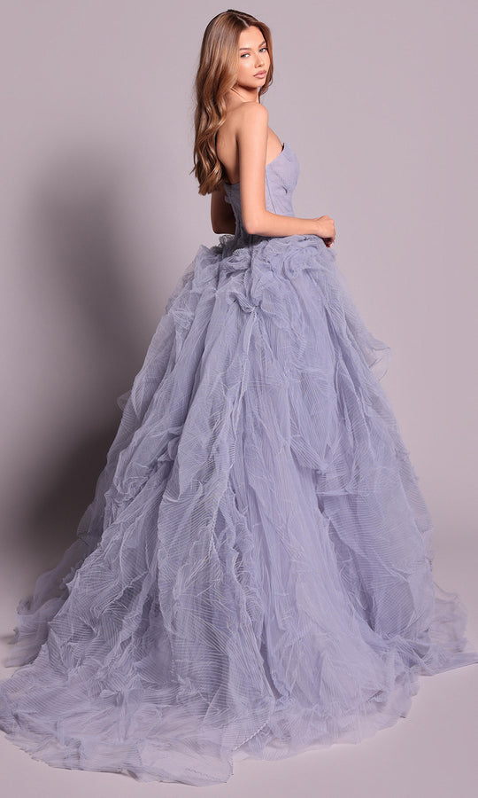 Tarik Ediz 99132 - Layered Ruffle Tulle Ballgown