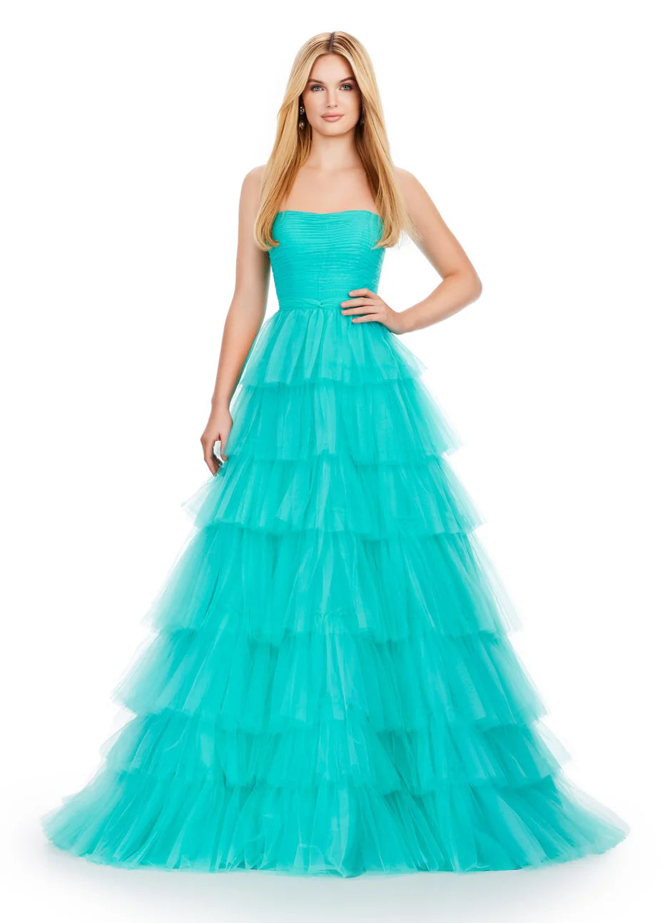 hunter green long bridesmaid dresses Ashley Lauren 11621