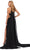 Ashley Lauren 11399 - Liquid Beaded Cut Out Long Gown Evening Dresses