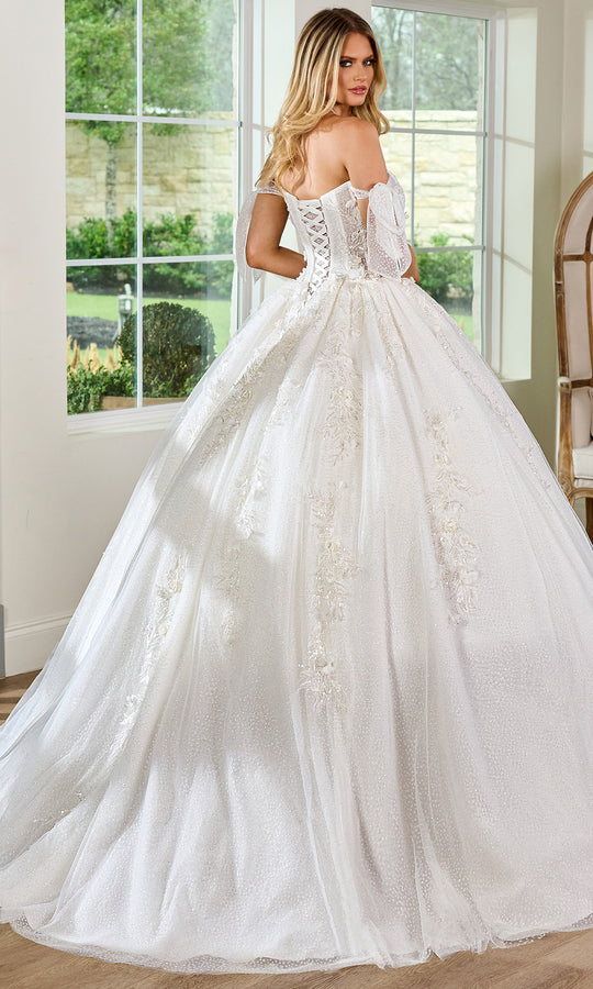 Rachel Allan RB6155 - Scoop Neck Off Shoulder Ballgown