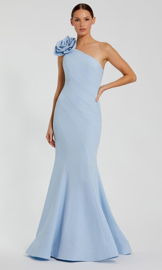 Ieena Duggal 2304 - Floral One Shoulder Mermaid Dress