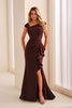 Cameron Blake CB3232 - Drape Mermaid Evening Dress