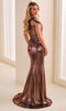 Cameron Blake CB455 - One Shoulder Ruched Prom Dress In Pink