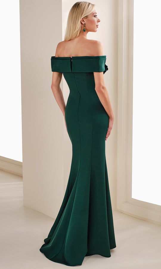 Cameron Blake CB905 - Off Shoulder Crepe Mermaid Gown
