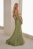 Cameron Blake CB909 - Ruched Strapless Mermaid Gown with Slit