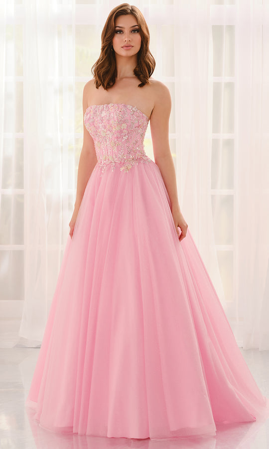Colette CL6107 - Strapless Beaded Corset Tulle Ballgown
