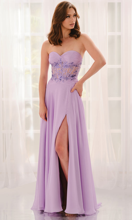 Colette CL6115 - Embroidered Corset Sweetheart Prom Gown