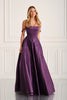 Colette CL6151 - Floral Applique Corset Satin Ballgown