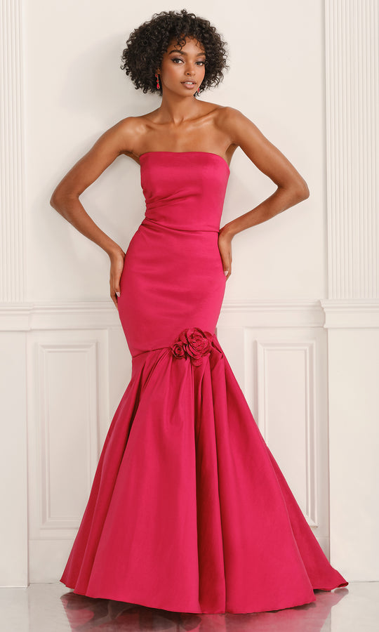 Colette CL6219 - Strapless Mermaid Gown with Rosette Detail