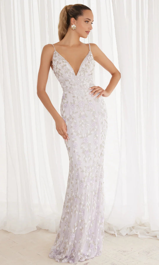 Chandalier 30157 - Sequin Halter Neck Evening Gown