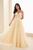 Ellie Wilde EW35101 - Glitter Tulle Floral Lace Prom Dress
