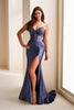 Ellie Wilde EW36009 - Beaded Ornate Tie Back Prom Gown