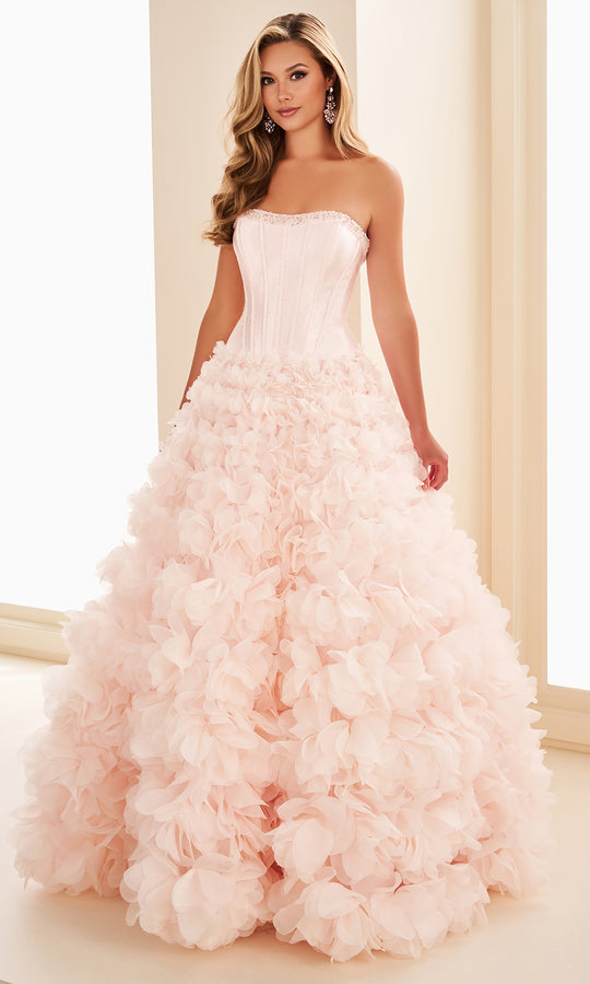 Ellie Wilde EW37006 - Semi-Sweetheart Ballgown with 3D Floral Skirt