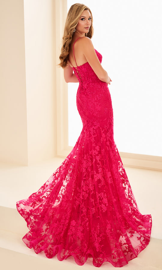 Ellie Wilde EW37027 - Floral Embroidered Long Mermaid Prom Dress