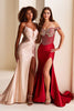 Ellie Wilde EW37041 - Illusion Bodice Sparkling Beaded Dress