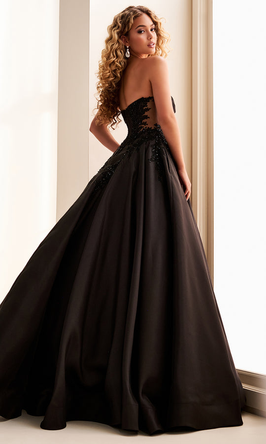 Ellie Wilde EW37082 - Beaded Lace Mikado Prom Ballgown