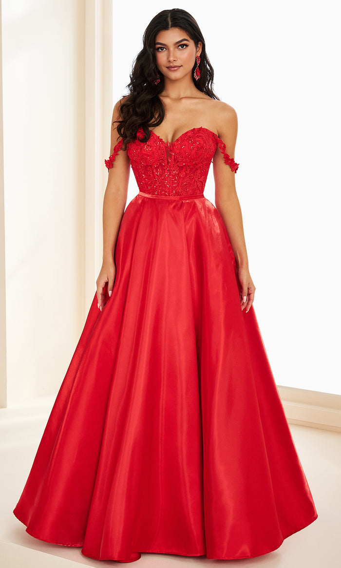 mini dress with overskirt Ellie Wilde EW37202 - Short Dress: Netting, Lace Applique, Sequin, Tulle,  Detachable Overskirt: Liquid Satin A-Line Dress