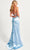 Faviana 11062 - V-Neck Crisscross Back Prom Gown