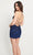 Faviana S10924 - Thin Straps Open Back Short Dress