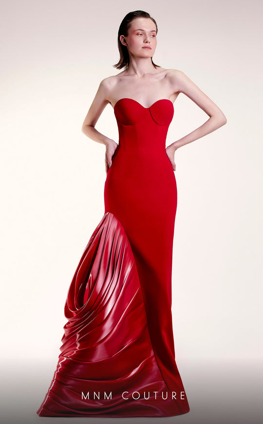MNM Couture G1407 - Sweetheart Ruffled Evening Gown