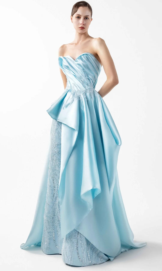 MNM Couture G2014 - Sweetheart Neck Layered Lace Gown