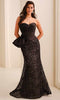 Ivonne D ID2201 - Embroidered Tulle Mermaid Long Dress