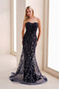 Ivonne D ID316 - Ombre Sweetheart Evening Dress
