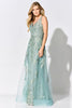 Ivonne D ID924 - Embellished Overskirt Evening Gown