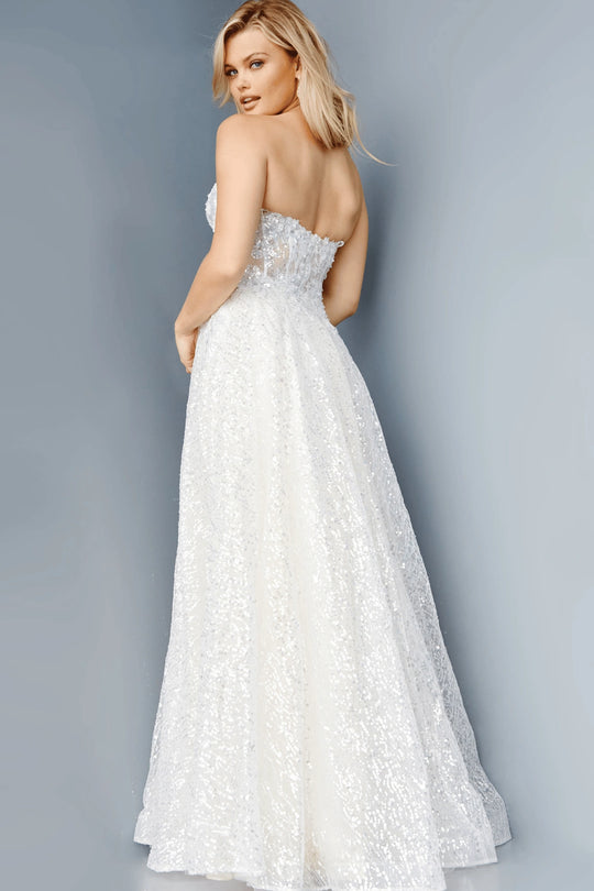 Jovani 08417 - Strapless Corset Prom Dress