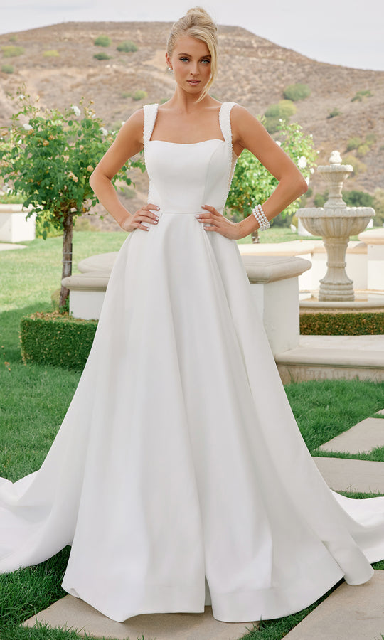 Nox Anabel JW1048 - Square Neck A Line Bridal Gown