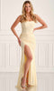 Colette by Daphne LC9003 - Corset Bodice Lace Prom Dress In Yellow
