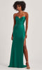 Colette by Daphne LC9010 - Embellished Slit Sweetheart Prom Dress In Green