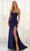 Colette by Daphne LC9064 - Ruched Bodice Sweetheart Prom Dress In Blue
