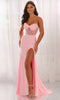 Colette by Daphne LC9064 - Ruched Bodice Sweetheart Prom Dress In Pink