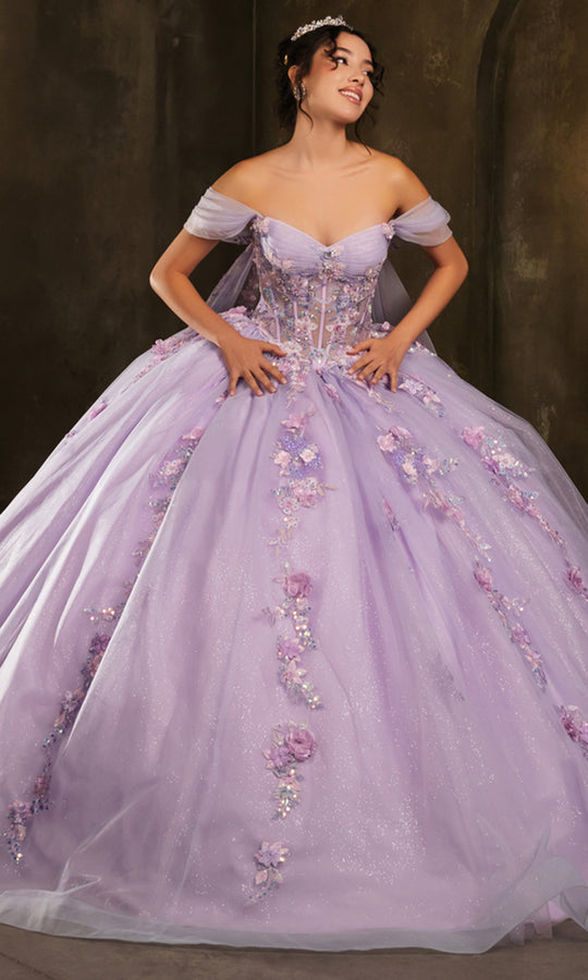 May Queen LK276 - Enchanted 3D Floral Ballgown