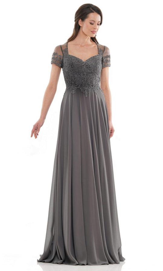 Marsoni by Colors M271-1 - Soutache Embroidered Sweetheart Gown