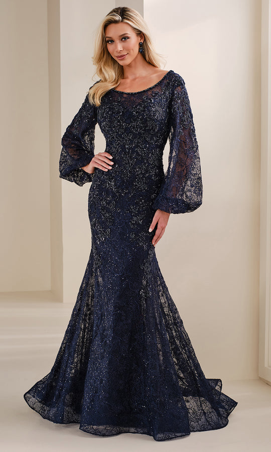 Montage by Mon Cheri M3109 - Scoop Neck Sequin Lace Gown