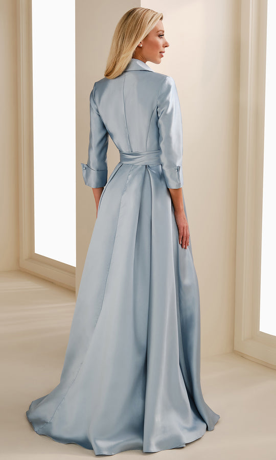 Montage by Mon Cheri M3114 - Mikado Collar V-Neckline A-Line Gown