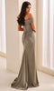 Montage by Mon Cheri M3212 - Button Back Off Shoulder Evening Dress In Green
