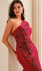 Montage by Mon Cheri M3222 - Mermaid Bead Embellished Long Dress In Red