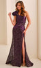 Montage by Mon Cheri M3223 - Beaded Applique Peplum Sheath Dress