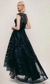 park 108 - m343 floral embroidered high low a-line dress Black / 6