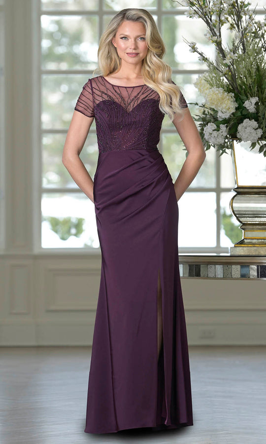 Marsoni by Colors M350 - Beaded Illusion Sheath Formal Dress