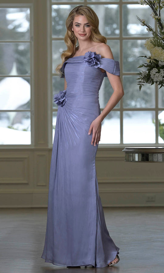 Marsoni by Colors M353 - Ruched Bodice Off Shoulder Formal Dress