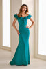 Montage by Mon Cheri M538 - Ruffled Off Shoulder Mother of the Bride Dress