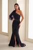 Montage by Mon Cheri M913 - Bishop Sleeve Applique Evening Dress