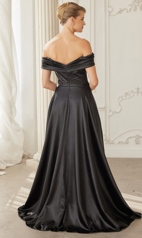 Nox Anabel ME150 - Off Shoulder Pleated Evening Gown