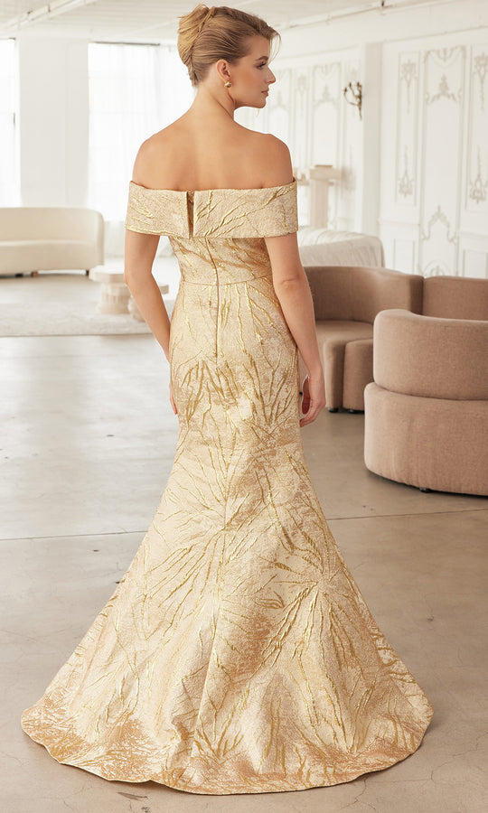 Nox Anabel MJ144 - Off Shoulder Fitted Evening Gown