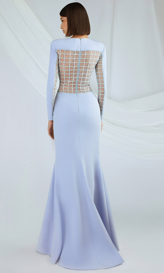 Gatti Nolli Couture OP-7387 - Illusion Paneled Crepe Mermaid Gown